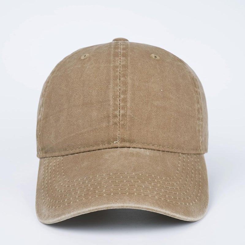 LANGZHEN Unisex Baseball Cap 100% Cotton Fits Men Women Washed Denim Adjustable Dad Hat - Image 2