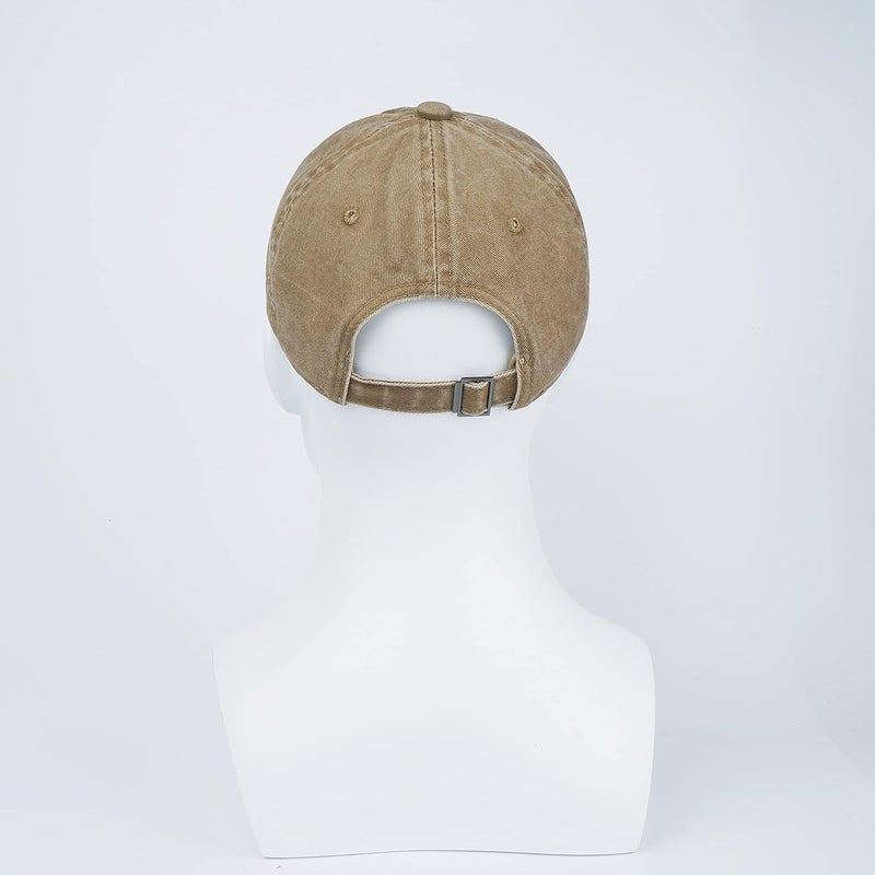 LANGZHEN Unisex Baseball Cap 100% Cotton Fits Men Women Washed Denim Adjustable Dad Hat - Image 5