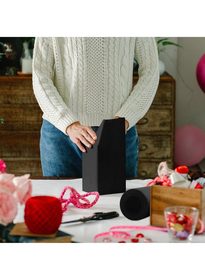 Rubik Art Kraft Paper Roll 30cm x 100f (30meter) Packing Roll Recyclable Paper For Gift Wrapping Decoration Flower Parcel Packaging Shipping Black - Image 2