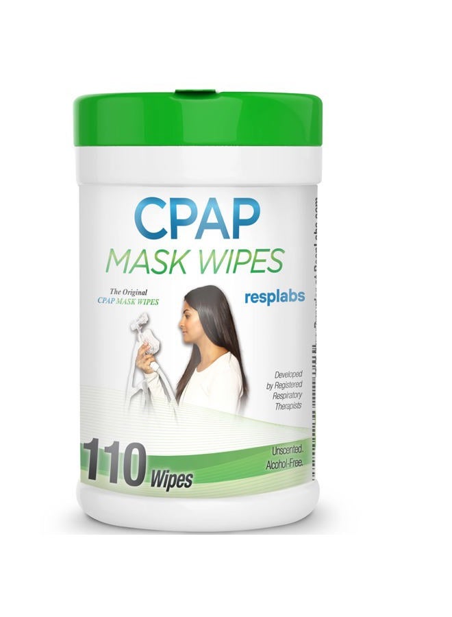 RespLabs Medical Inc. resplabs CPAP Mask Wipes - Unscented, CPAP Mask Cleaner for Daily Use - Compatible with All CPAP Masks, Nasal Masks, and Nasal Pillow Masks  - Image 1