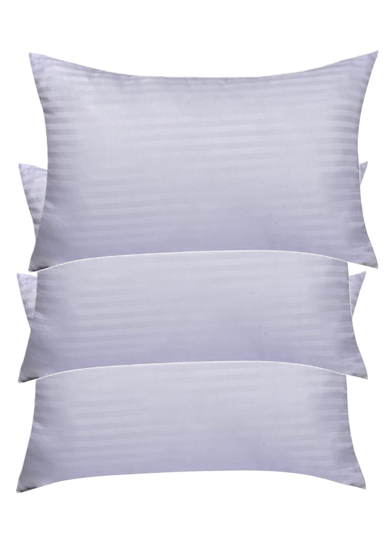 بلوبيري وسادة سرير قطنية من 3 قطع بتصميم مخطط مقاس 50 × 90 سم صنع في الإمارات العربية المتحدة - Image 1