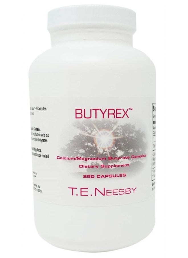 T.E. Neesby - Butyrex Calcium/Magnesium Butyrate Complex: 250 Capsules - Image 1