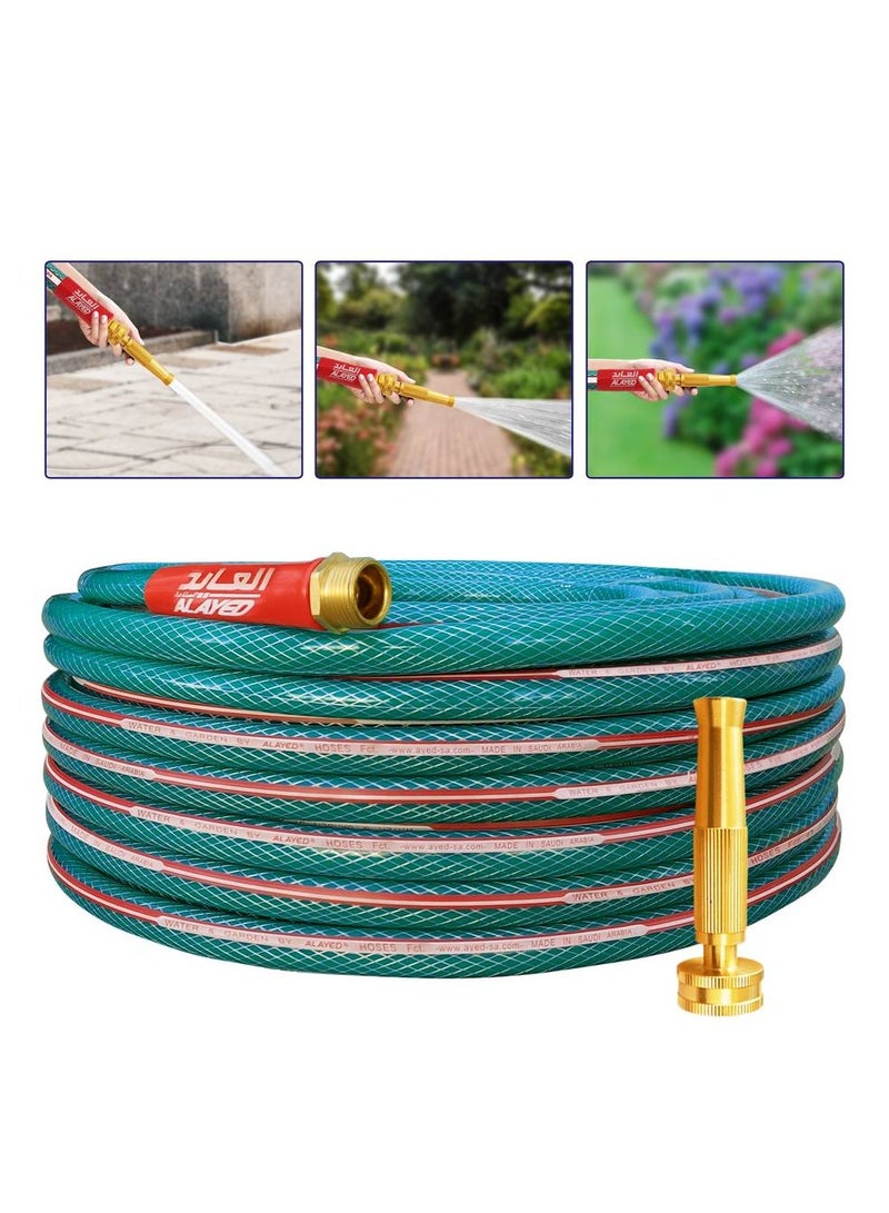Alayed Garden, Agriculture, Plastic Water Pipe, Hose, With Coupling, 50m 1/2" - Image 4