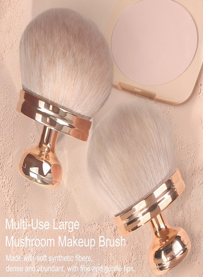 Jaasuee Extra Large Body Makeup Brush for Self-Tanner - Wide-Headed Kabuki Brush with Drawstring Bag for Effortless Application - Image 3