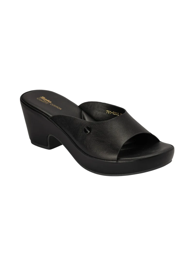 Bata Comfit Solid Block Heel Sandals