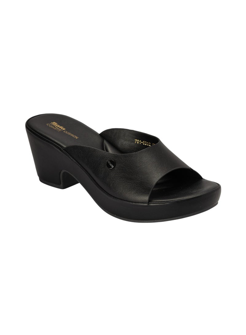 Bata Comfit Solid Block Heel Sandals - Image 2