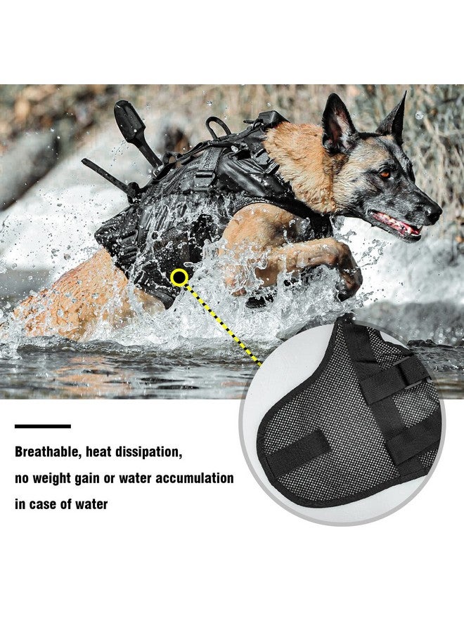 PETAC GEAR Tactical Dog Harness No Pull for Large Working Dogs Military Dogs Vest Police Service Training Dogs Molle Harnesses with Handle (RG, M) - Image 5