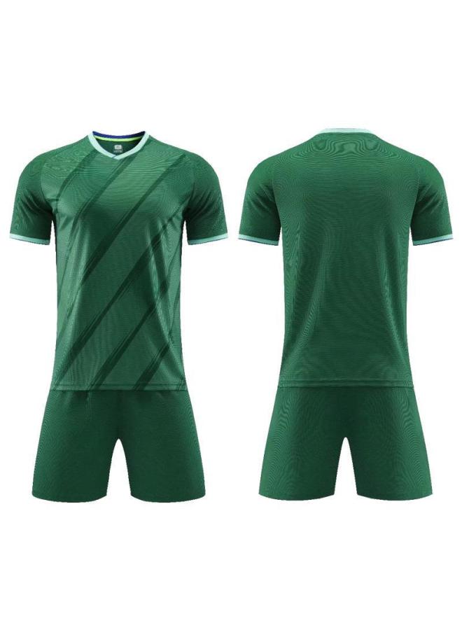 Soccer Clothes Set Men's Printed Football Sports Clothing For Primary School Students Children's Training Clothes Short-sleeved Soccer Clothes Team Clothes