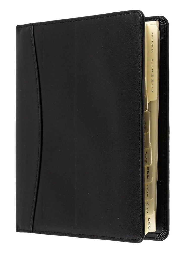 Collins Collins Elite 2024 Diary Compact Day a Page Planner (with Appointments) - Business Planner and Organiser - January to December 2024 Diary - Daily - Black - 1140V.99-24  - Image 1