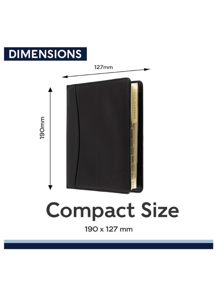 Collins Collins Elite 2024 Diary Compact Day a Page Planner (with Appointments) - Business Planner and Organiser - January to December 2024 Diary - Daily - Black - 1140V.99-24  - Image 3