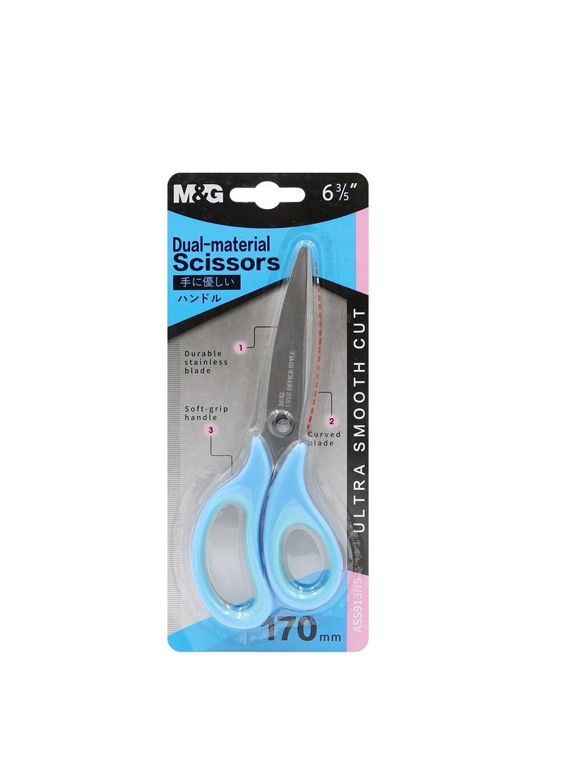 M&G Chenguang Children's Metal scissors Dual-material 170mm - No:ASS913N5 - Image 2