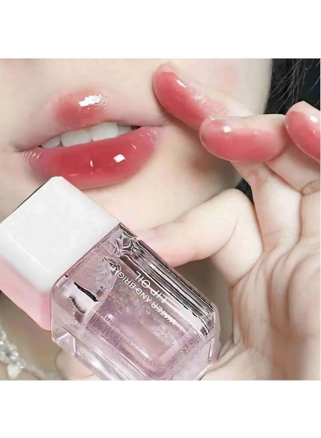 Transparent Jelly Lip Oil Gloss| Crystal Clear Non-Sticky Hydrating - Image 1