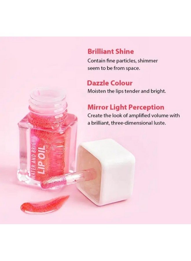 Transparent Jelly Lip Oil Gloss| Crystal Clear Non-Sticky Hydrating - Image 3