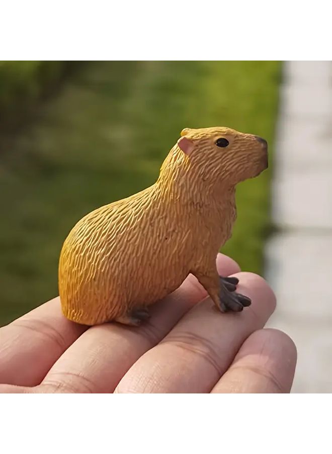 Miniature Capybara Model Creative Home Decoration Fairy Garden DIY Ornament Gift 1pc - Image 1