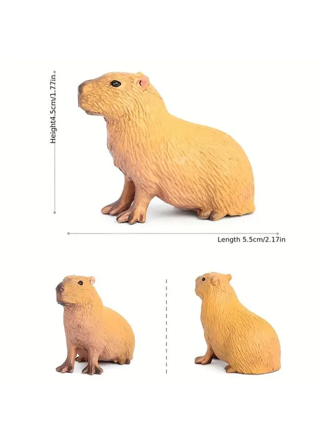 Miniature Capybara Model Creative Home Decoration Fairy Garden DIY Ornament Gift 1pc - Image 4