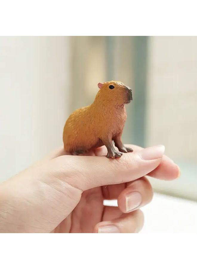 Miniature Capybara Model Creative Home Decoration Fairy Garden DIY Ornament Gift 1pc - Image 5