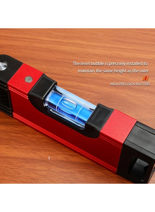 Red Magnetic Folding Level 5 Section Base for Woodworking Construction DIY - Image 3