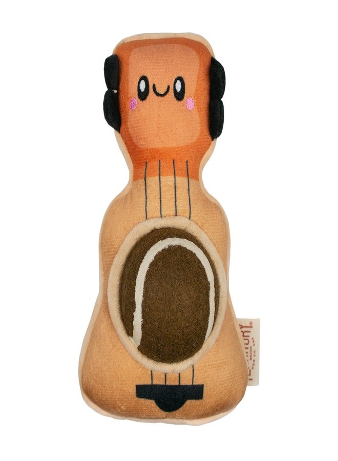 Territory 2 in 1 Plush Squeaker Removable Fetch Ball Dog Toy for Small Medium Large Dogs, Guitar - Image 2