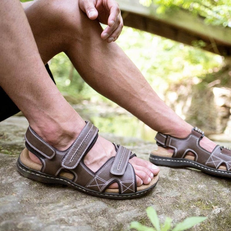 DOCKERS Mens Newpage Outdoor Sport Sandals for Men - Memory Foam Comfort & Adjustable Straps, Briar, 10 - Image 2