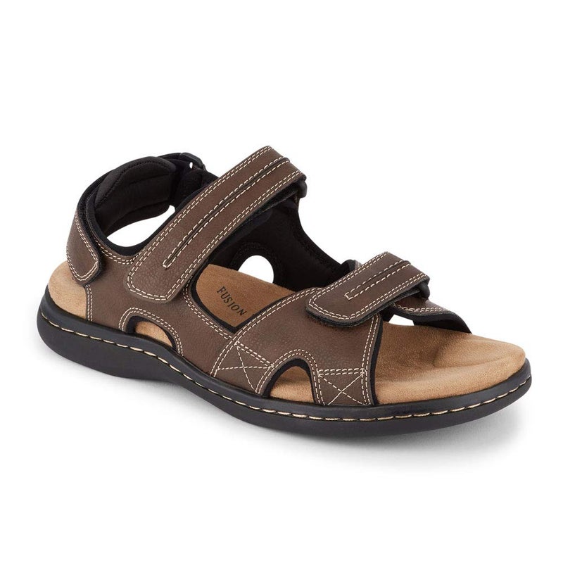 DOCKERS Mens Newpage Outdoor Sport Sandals for Men - Memory Foam Comfort & Adjustable Straps, Briar, 10 - Image 1