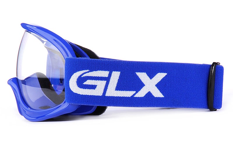 GLX نظارات GLX YH15 المضادة للضباب والمقاومة للصدمات للأطفال والشباب للدراجات الرباعية والدراجات النارية (زرقاء، مقاس واحد) - Image 2