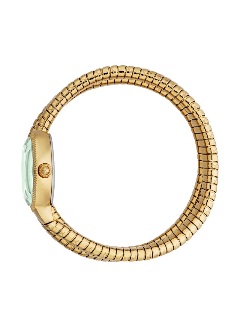 Just Cavalli ساعة نسائية بعد الحفلات أنالوج كوارتز سوار من الفولاذ المقاوم للصدأ باللون الذهبي JC1L269M0035 - Image 3