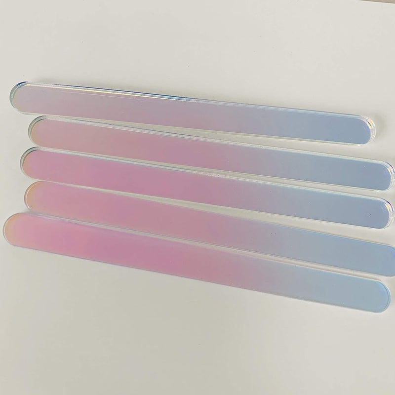 CHENRUI 20 Pcs Acrylic Cakesicle Popsicle Sticks for Ice Creamsicle Candy Apple (Rainbow AB) - Image 4