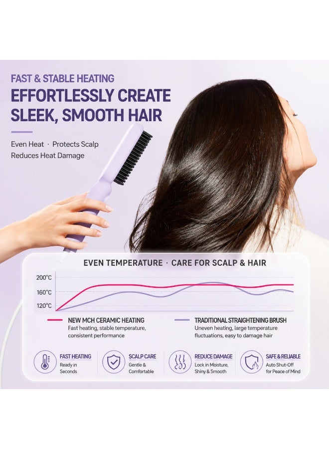 electric hair straightening brush - Image 3