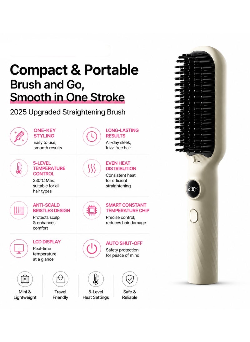 electric hair straightening brush - Image 2