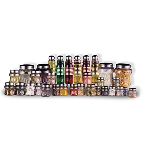 Princeware Plastic Container Set, 32 Pieces, Transparent - Image 1