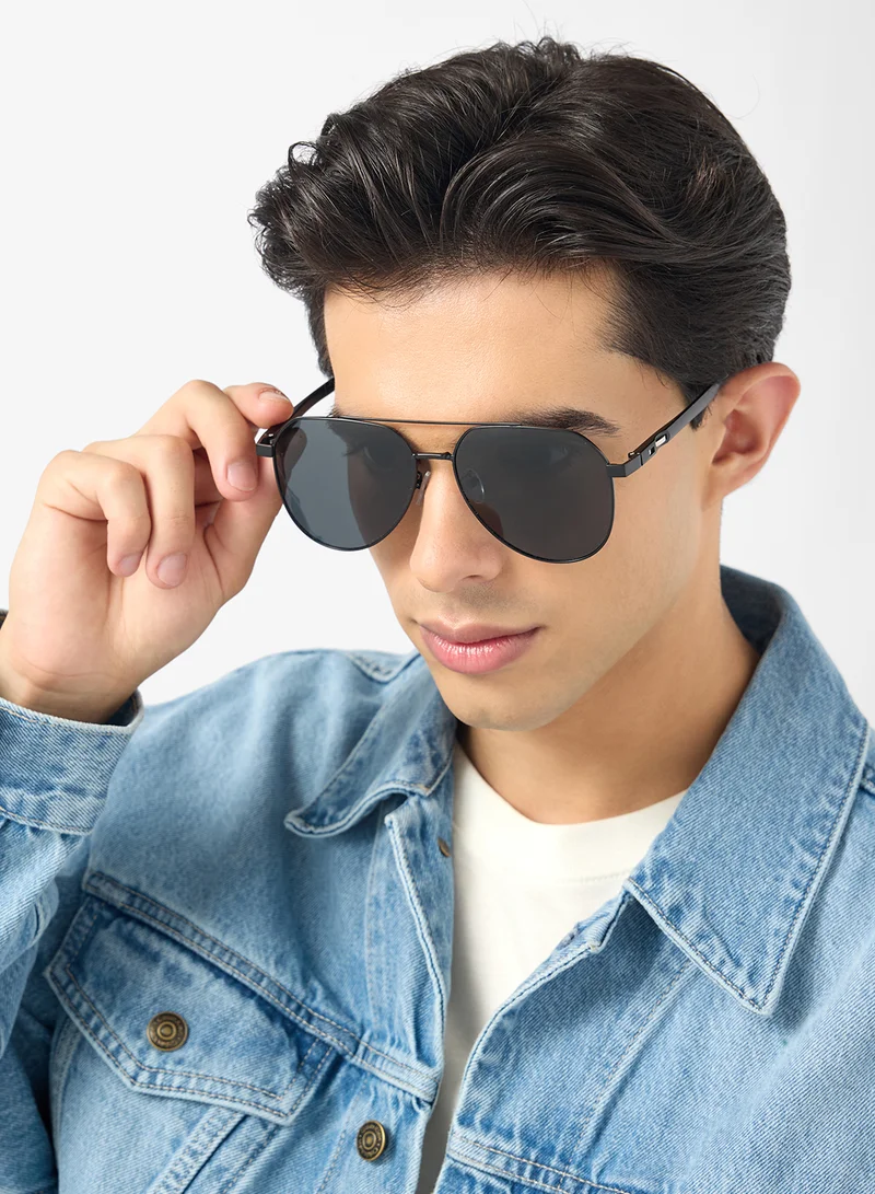 Seventy Five Polarized Lens Aviator Sunglasses