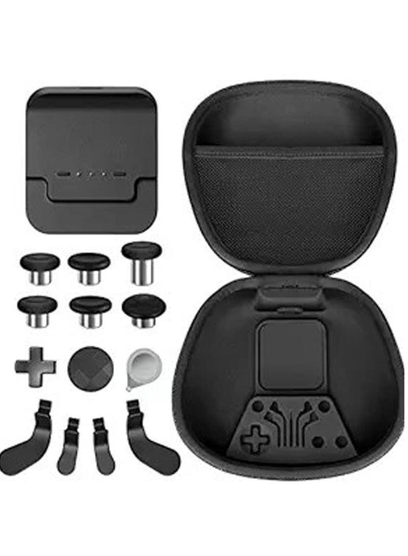 General Complete Component Pack for Xbox Elite Wireless Controller Series 2，package Includes 1 Carrying Case 1 Dock, 4 Paddles, 2 DPads, 6 Thumbsticks,1Tool, for Xbox One Elite Series 2 Core Replacement Parts  - Image 1
