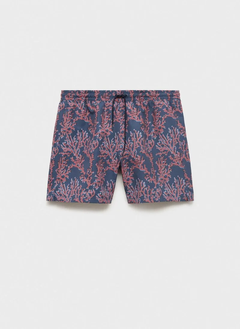Mango Man Swimsuit with coral print