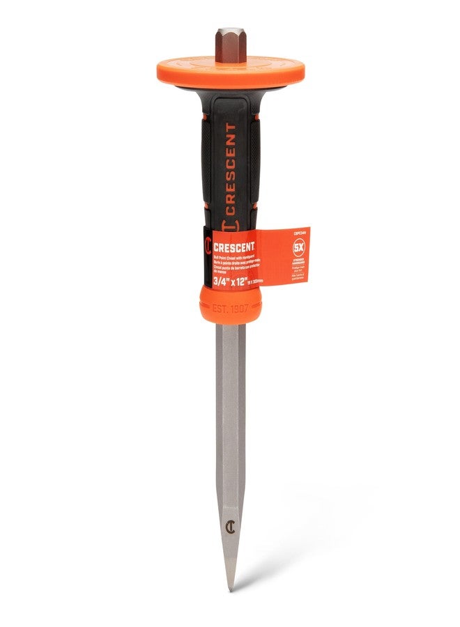 Crescent 3/4" x 12"Bull Point Chisel with Handguard - CBPC34H - Image 5
