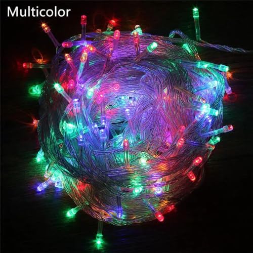 KHIZAR Fairy String Lights 10 Meter 100 LED Multi-Color Gel Wire – Decorative LED Lights for Bedroom, Room Decor, Ramadan Decorations, Christmas, Party, Home & Wall Decoration - Image 4
