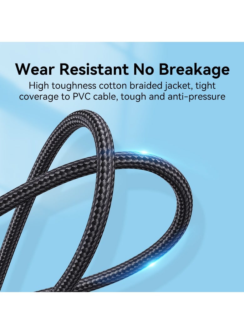 VENTION Vention Cotton Braided HDMI-A Male to Male HD Cable 8K 1M Aluminum Alloy Type  - Image 5