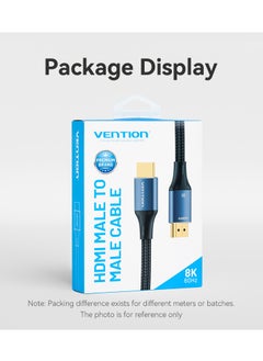 VENTION Vention Cotton Braided HDMI-A Male to Male HD Cable 8K 1M Aluminum Alloy Type  - Image 2