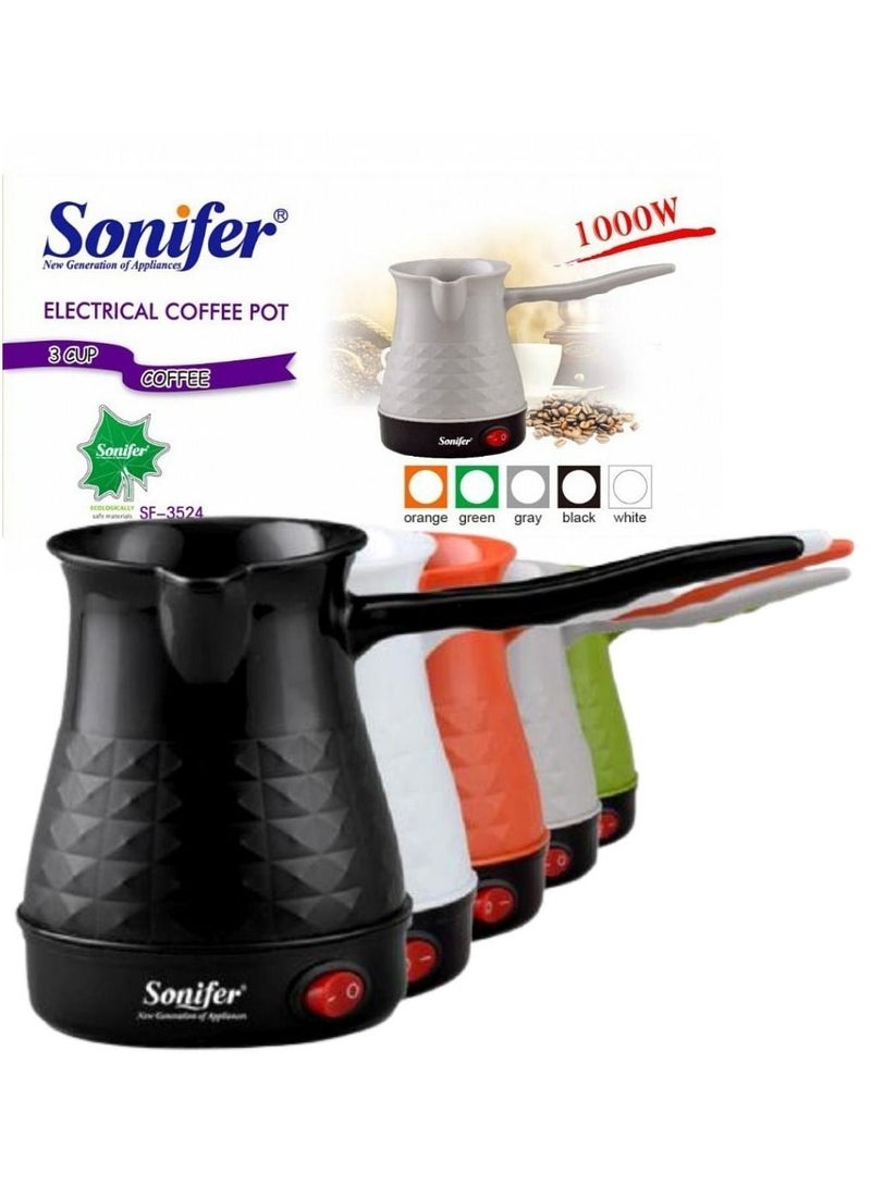 آلة صنع القهوة التركية ARTC Sonifer Sf3524 جهاز تدفئة 1000 وات أخضر  - Image 2