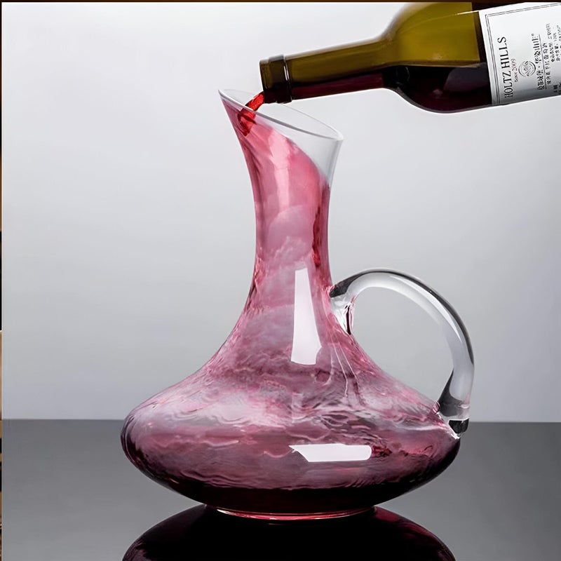 Crystal Glass - Luxurious crystal glass wine decanter emphasizing clarity and weight for comfortable handling, with a wide body, precise pour, and built-in aeration to unlock richer aromas. - Image 5