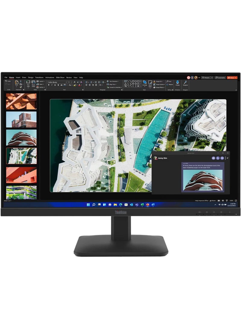 Lenovo ThinkVision S27-4e Monitor, 27" IPS Display, FHD Resolution, 100Hz Refresh Rate, 4ms (GtG Extreme) Response Time, 16.7 Million Color Support, Raven Black | 64BEKAT1UK Black - Image 2