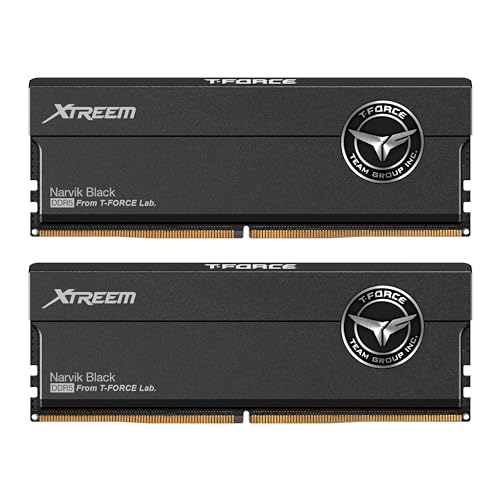 TEAMGROUP T-Force XTREEM DDR5 Ram 32GB (2x16GB) 8000MHz PC5-64000 CL38 A-DIE Desktop Memory Module Ram for Intel XMP 3.0 & AMD Expo Compatible Black FFXD532G8000HC38DDC01 - Image 1