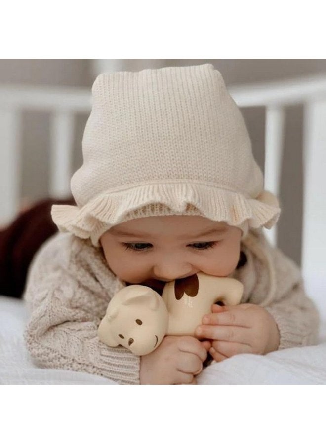 Tikiri Puppy Organic Natural Rubber Rattle, Teether & Bath Toy - Image 5