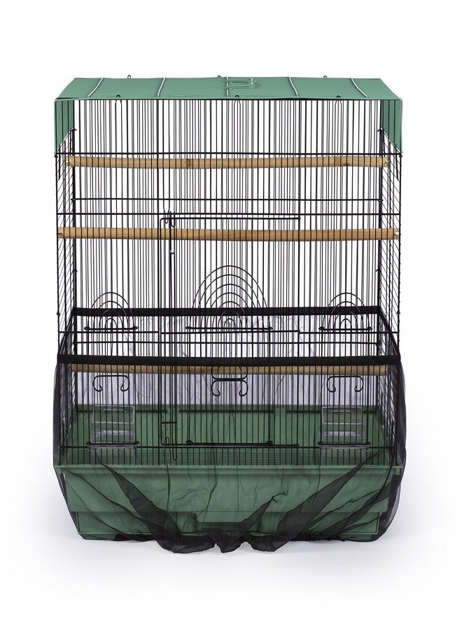 PH Prevue Hendryx Prevue Pet Products 820B Mesh Bird Seed Catcher, Black, Small/7" - Image 2