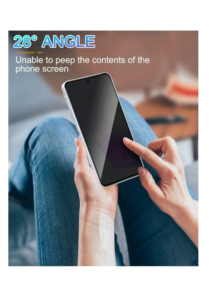 MIGOFAST Samsung Galaxy A36 Privacy Tempered Glass Anti Spy Screen Protector With 2 Pack Ultra HD Anti Scratch Bubble Free Easy Install 9H Protective Glass for Galaxy A36 - Image 2