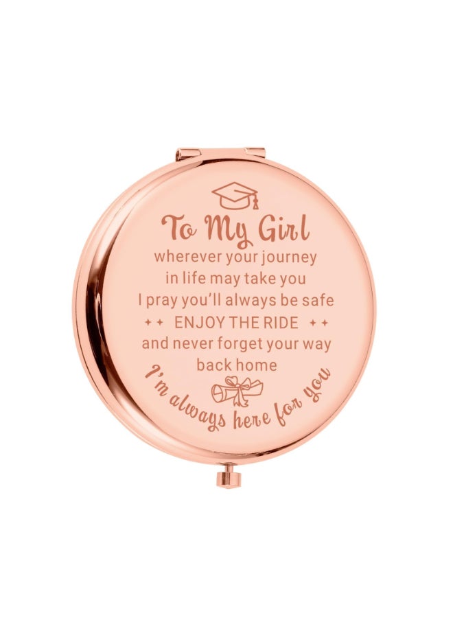 FOOZDEEVAAQ 2026 Graduation Gifts for Women Class of 2026 Gifts Bulk Senior Night Gift 2026 Senior Year Gift for Girls 2026 Graduation Stuff for Her College Girls Students 2026 High School Daughter Compact Mirror - Image 2