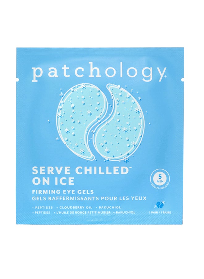 Patchology Serve Chilled Iced Eye Gels – Instant Depuffing for Morning Eyes, Peppermint & Cloudberry, Super-Cooling Gel for Puffiness Relief 1 Pair - Image 1