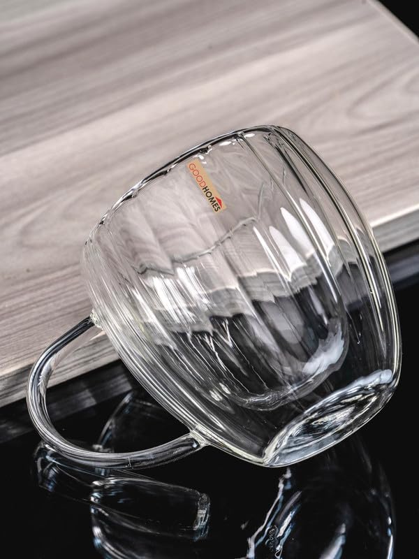 Goodhomes Borosilicate Double Wall Glass Mug Set of 2pcs GPZB682502 - Image 4