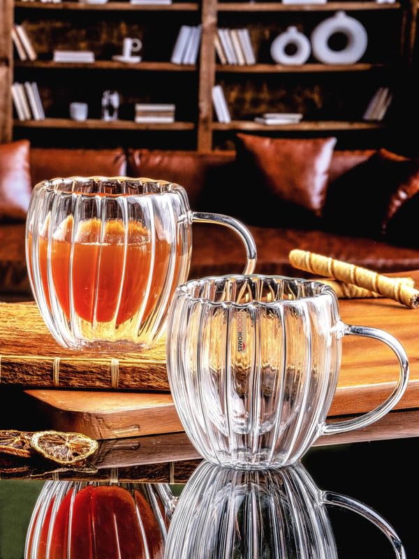 Goodhomes Borosilicate Double Wall Glass Mug Set of 2pcs GPZB682502 - Image 1