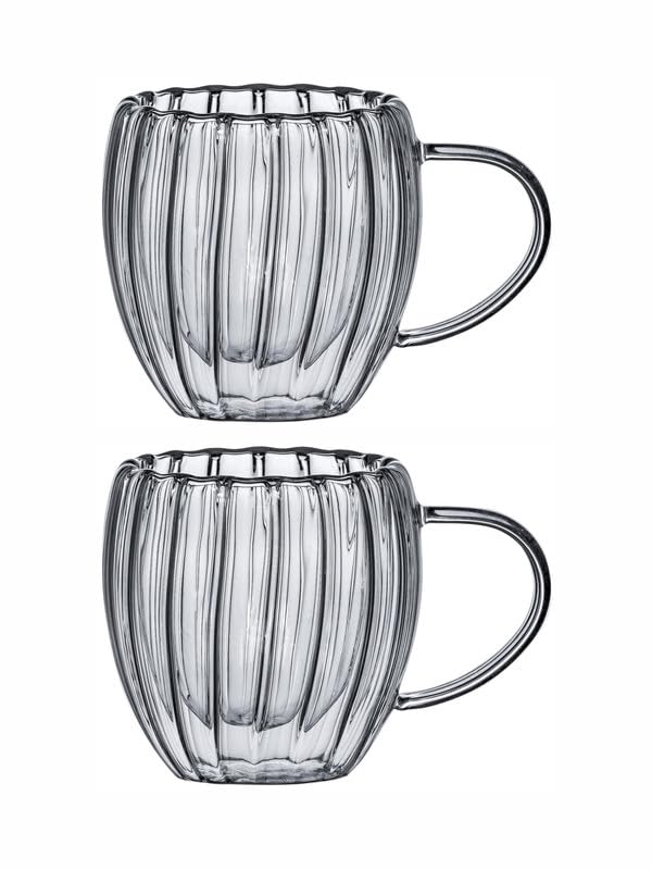 Goodhomes Borosilicate Double Wall Glass Mug Set of 2pcs GPZB682502 - Image 5