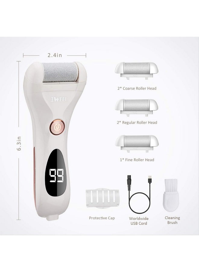 IWEEL - Callus Remover For Feet Shaver Rechargeable Electric Foot File Pedicure Tools For Feet Professional Callous Shaver Waterproof Pedicure Kit For Cracked Heels And Dead Skin - Image 1